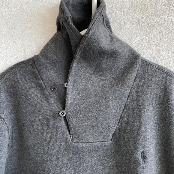 Polo by Ralph Lauren Luxury Jersey Shawl-Collar 2-Button Pullover. - Picture 7 of 9